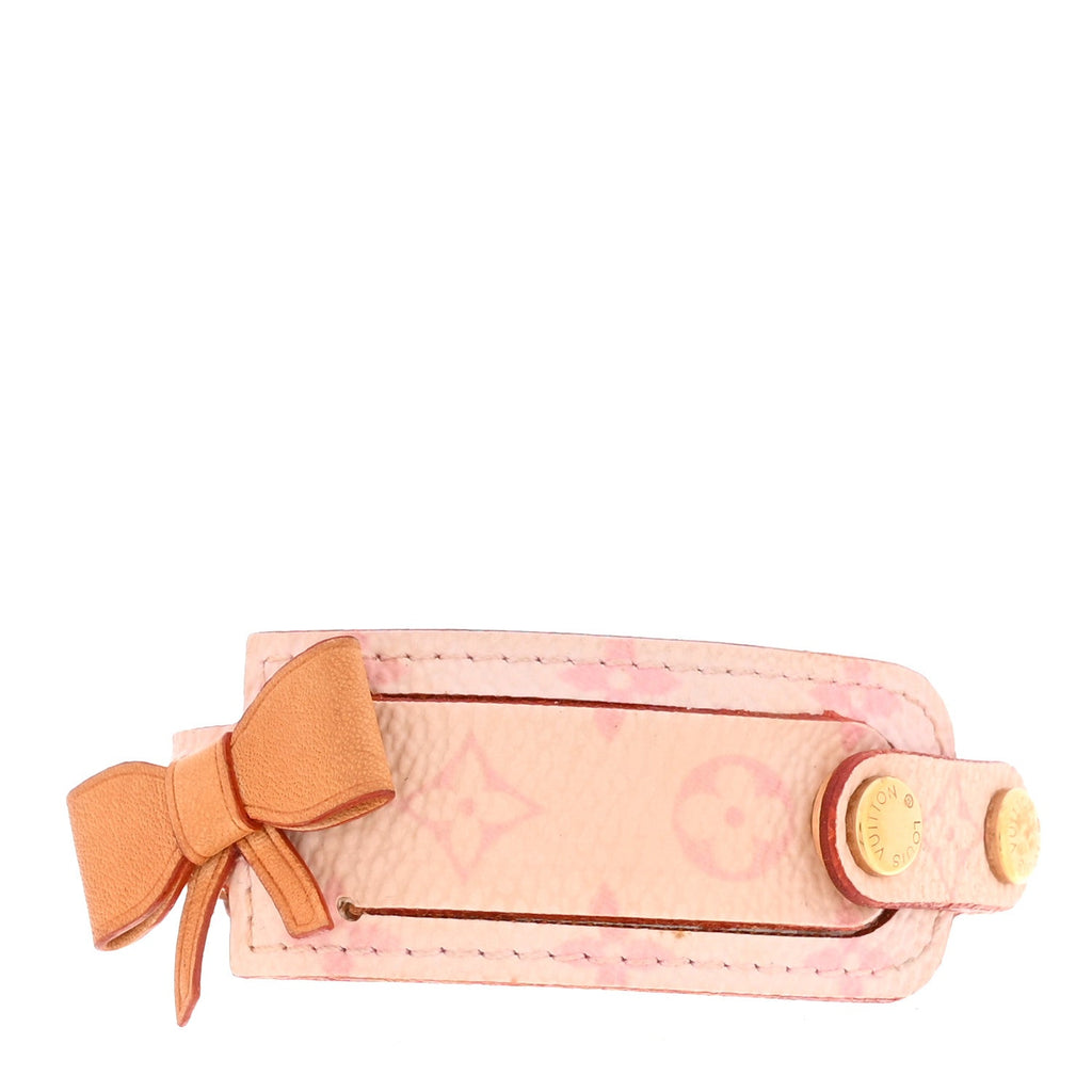 Louis Vuitton Monogram Cherry Blossom Address Wish Bracelet Pink