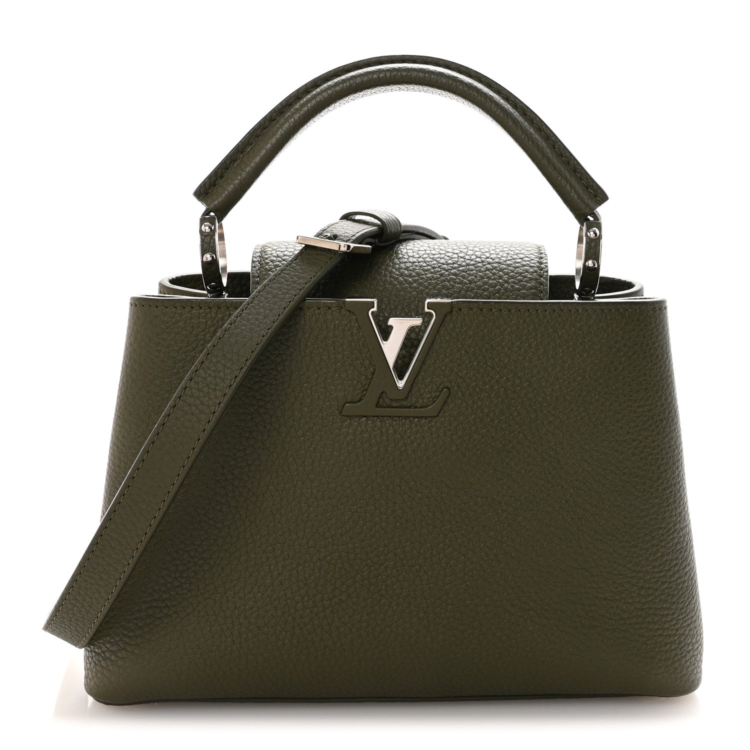 Louis Vuitton Taurillon Capucines BB Khaki