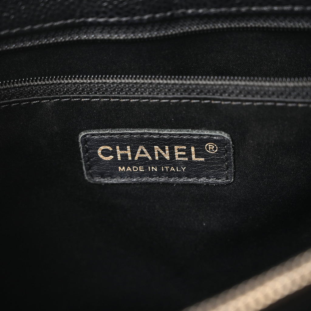 Chanel Caviar Quilted Grand Shopping Tote GST Black