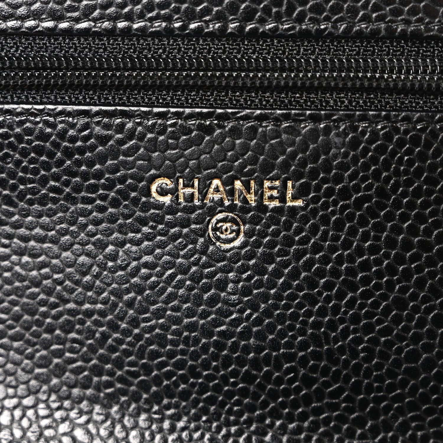 Chanel Caviar Quilted Wallet on Chain WOC Black