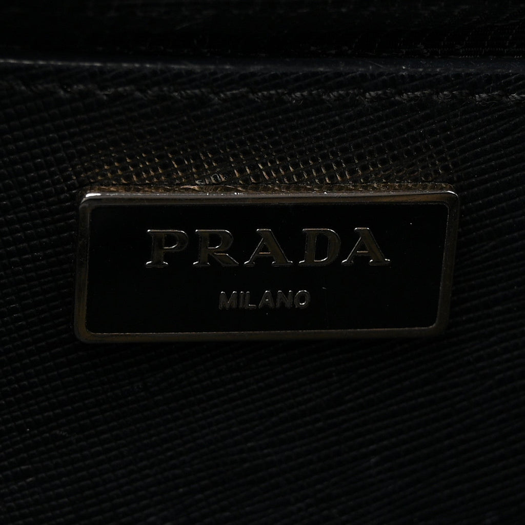 Prada Saffiano Medium Galleria Double Zip Tote Black