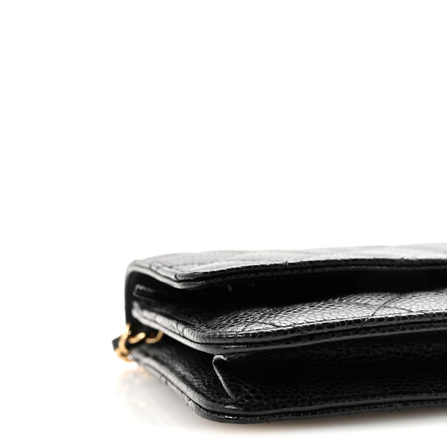 Chanel Caviar Quilted Wallet on Chain WOC Black