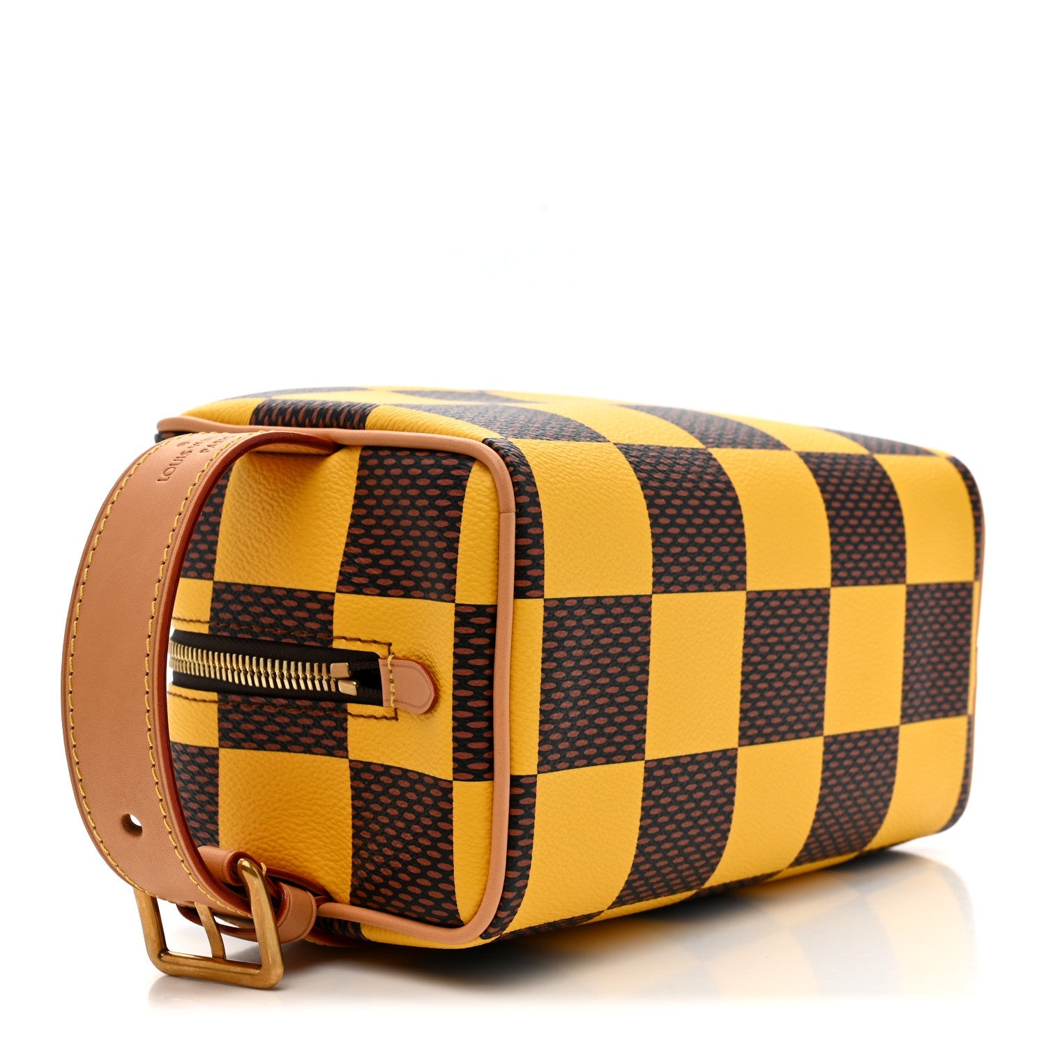Louis Vuitton Damier Pop Dopp Kit Toilet Pouch Jaune Mat