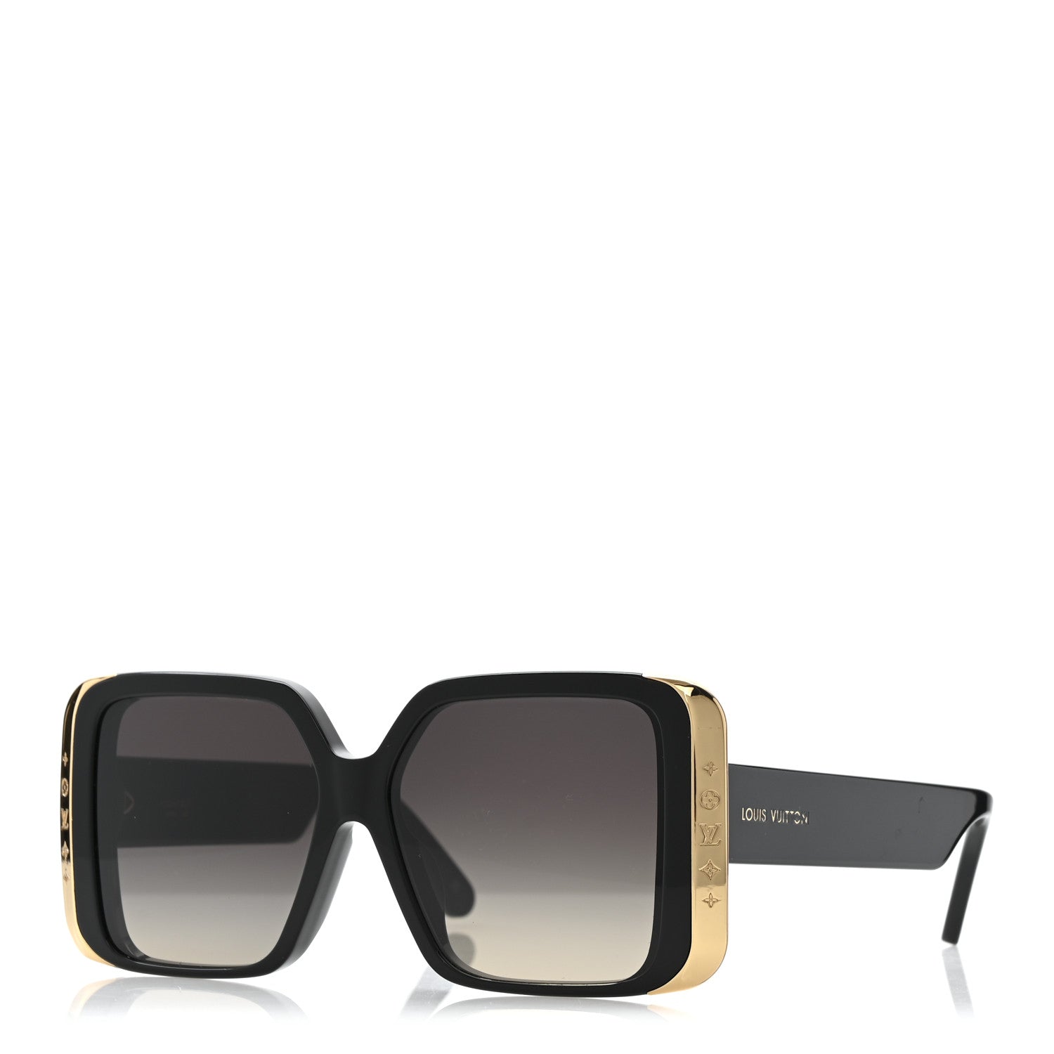 Louis Vuitton Acetate LV Moon Square Sunglasses Z1664W Black