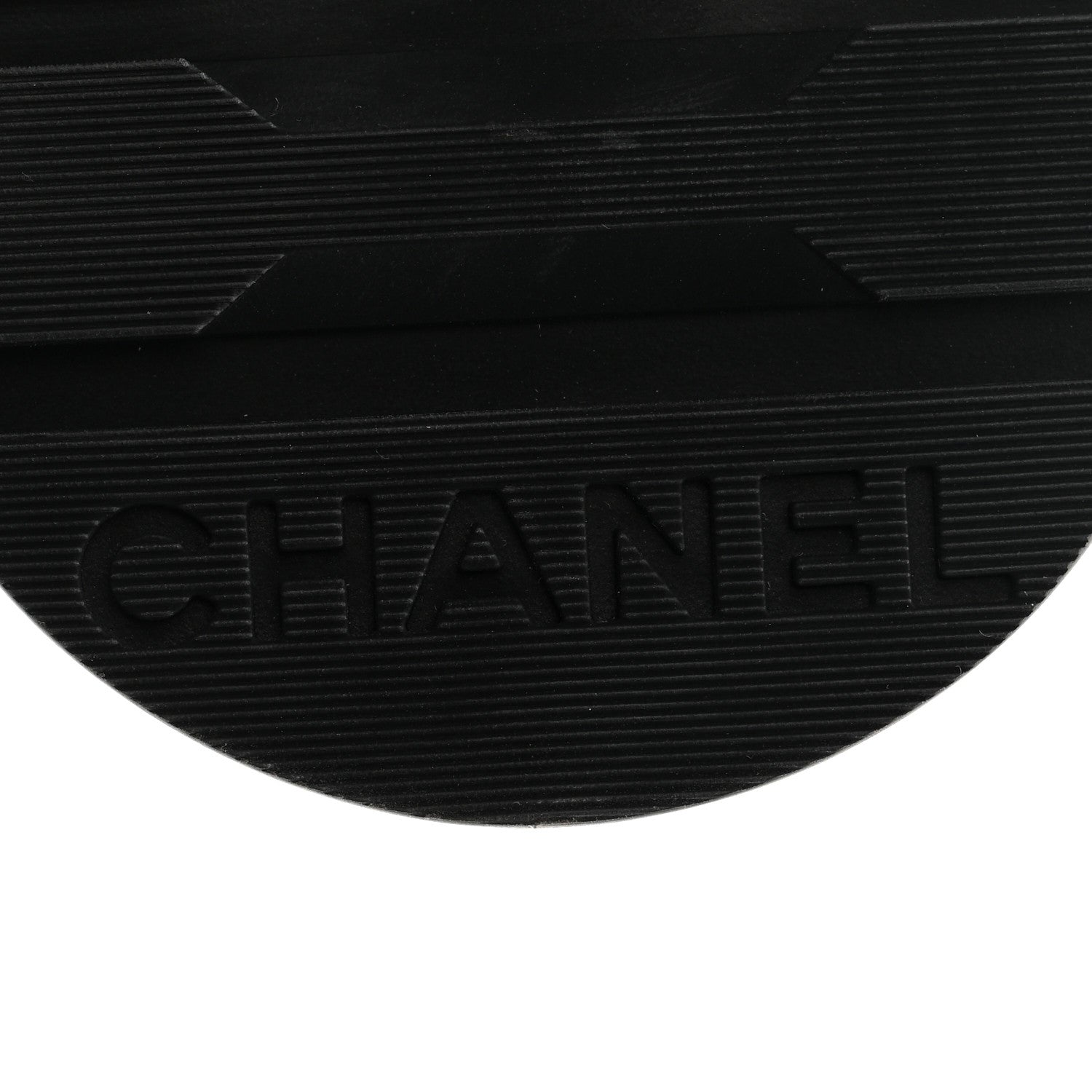 Chanel Shiny Calfskin Quilted Lace Up Combat Boots 39 Black