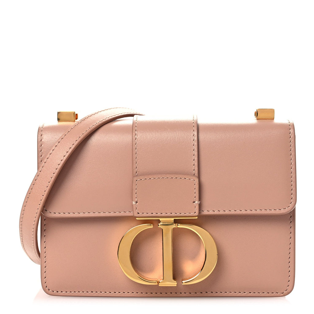 Christian Dior Box Calfskin Micro 30 Montaigne Flap Bag Rose Des Vents