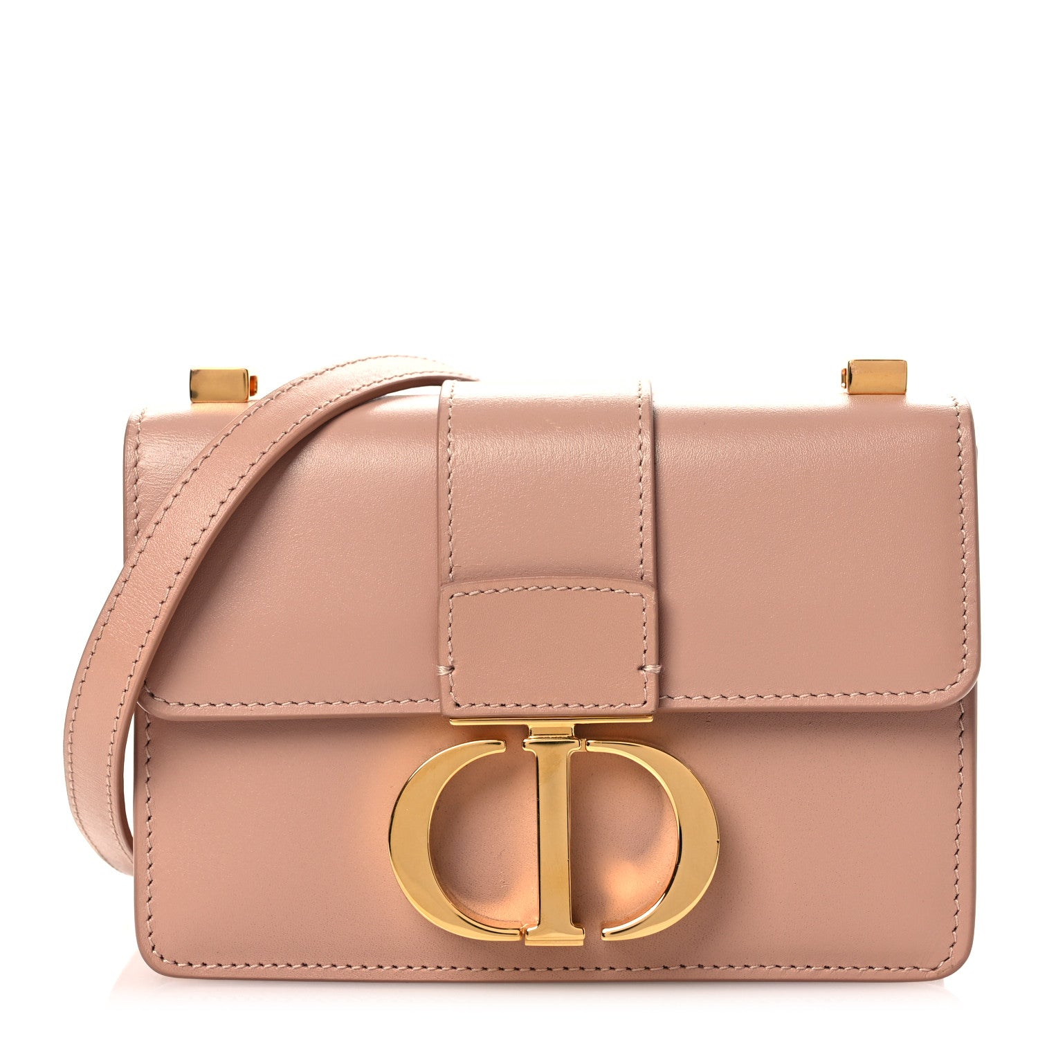 Christian Dior Box Calfskin Micro 30 Montaigne Flap Bag Rose Des Vents