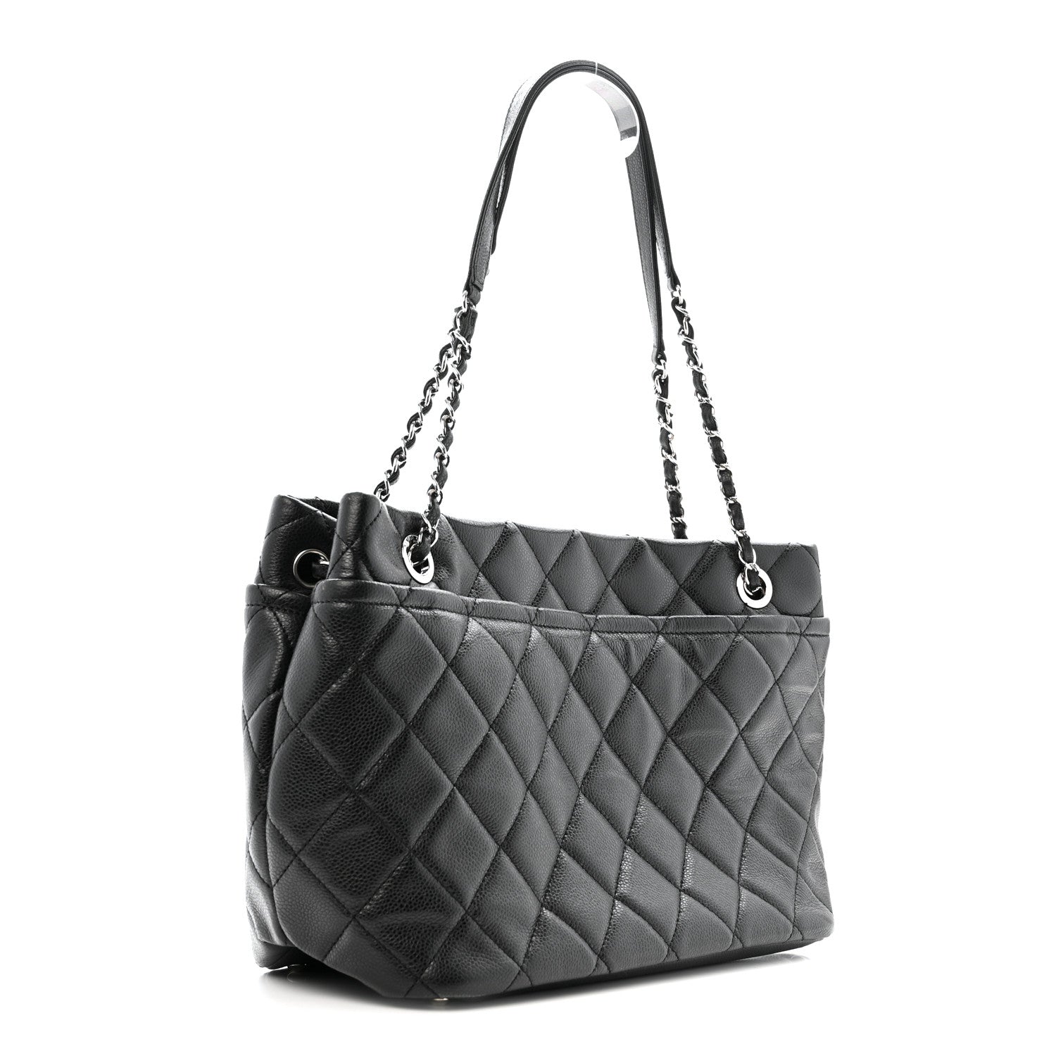 Chanel Caviar Quilted CC Timeless Soft Tote Black