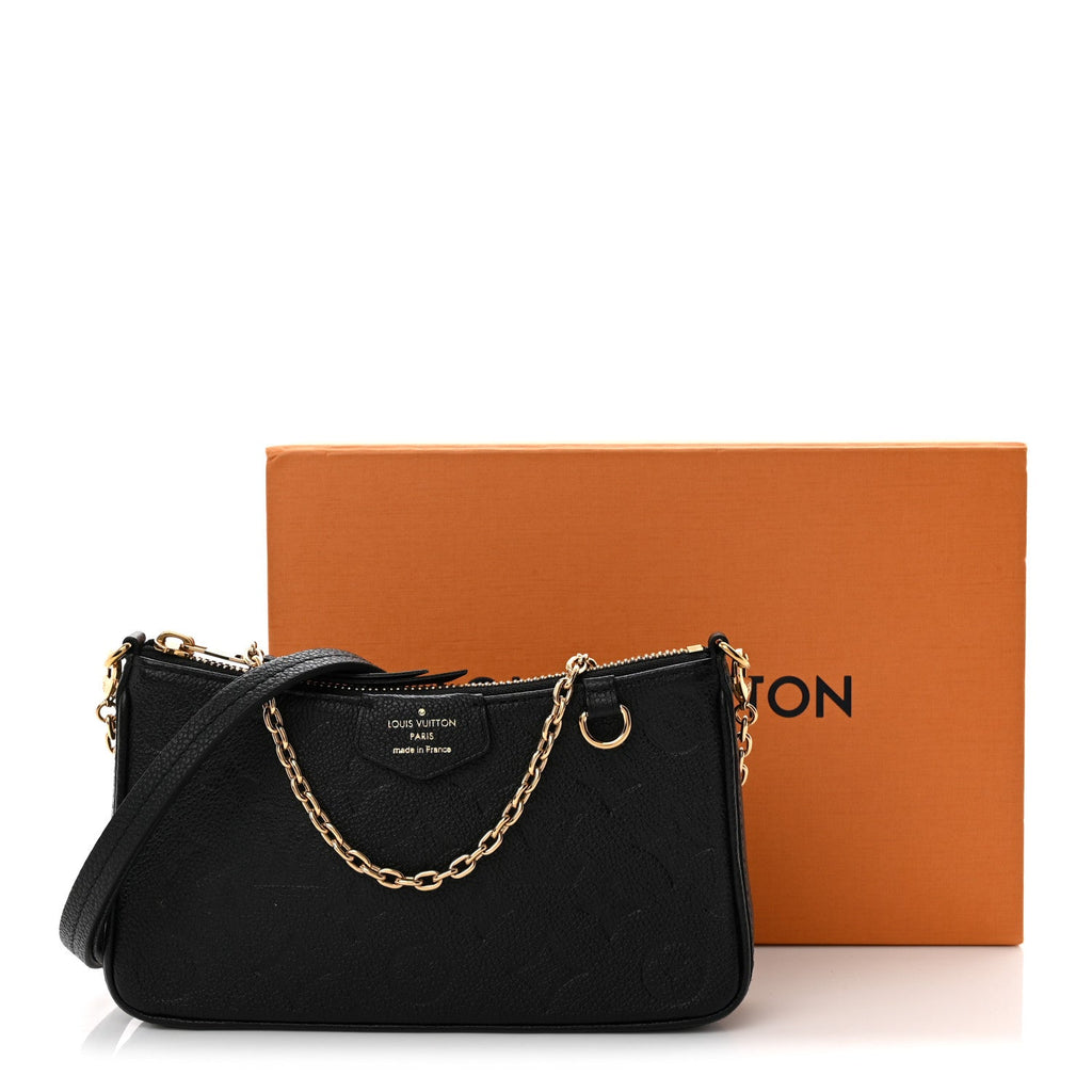 Louis Vuitton Empreinte Easy Pouch On Strap Black