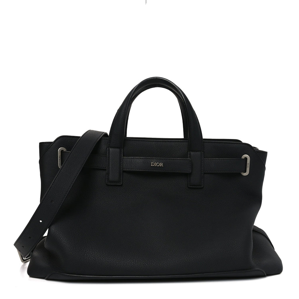 Christian Dior Icons Calfskin Medium Normandie Tote Black