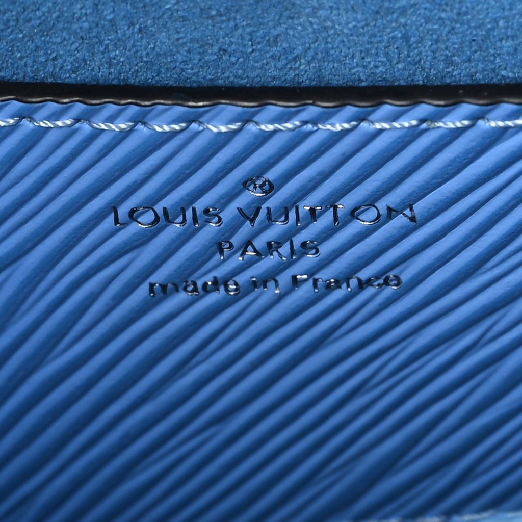 Louis Vuitton Epi Tropical Birds Twist Shoulder Bag MM Bleuet