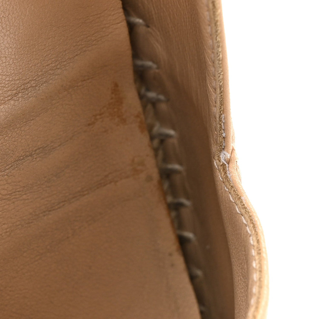 Lambskin CC Espadrilles 38 Beige Black