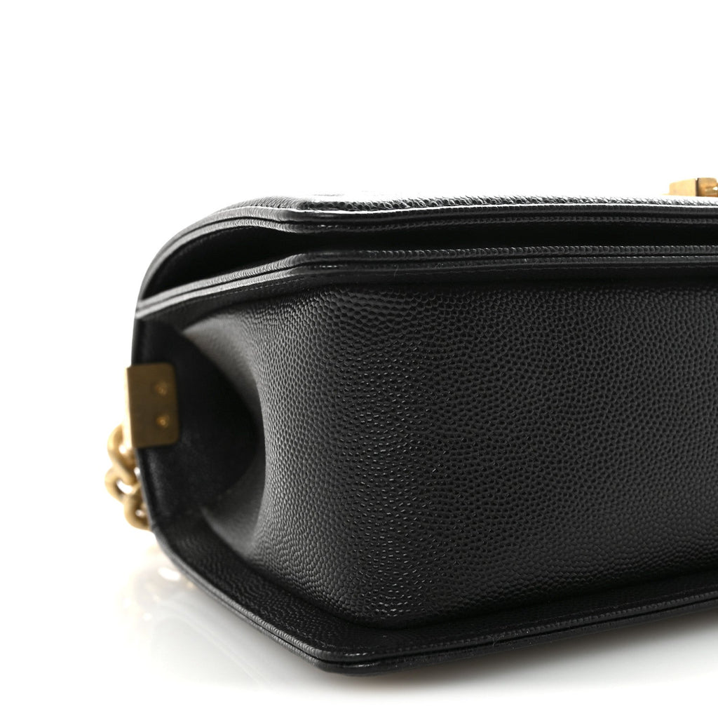 Chanel Caviar Quilted Medium Boy Flap Black