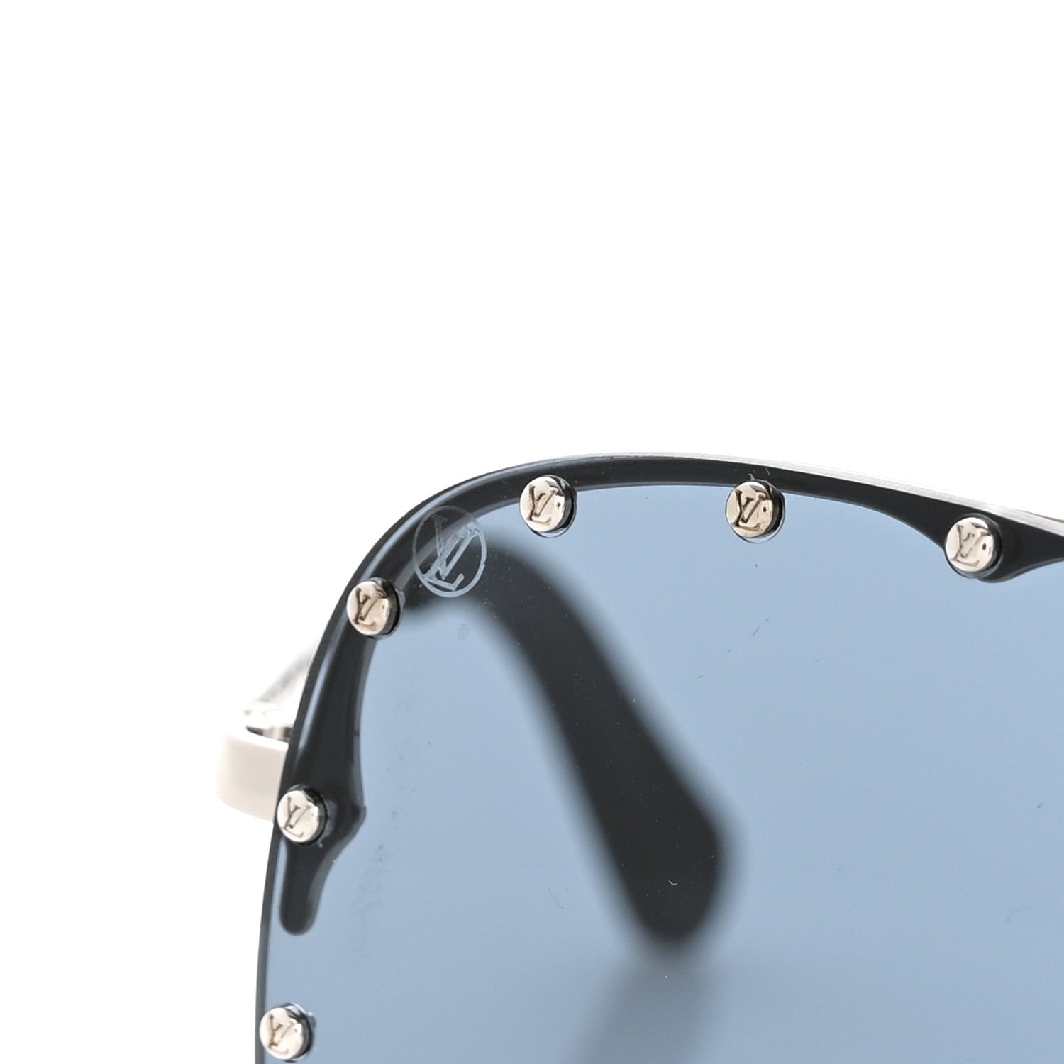 Louis Vuitton Metal The Party Shield Sunglasses Z1056E Black