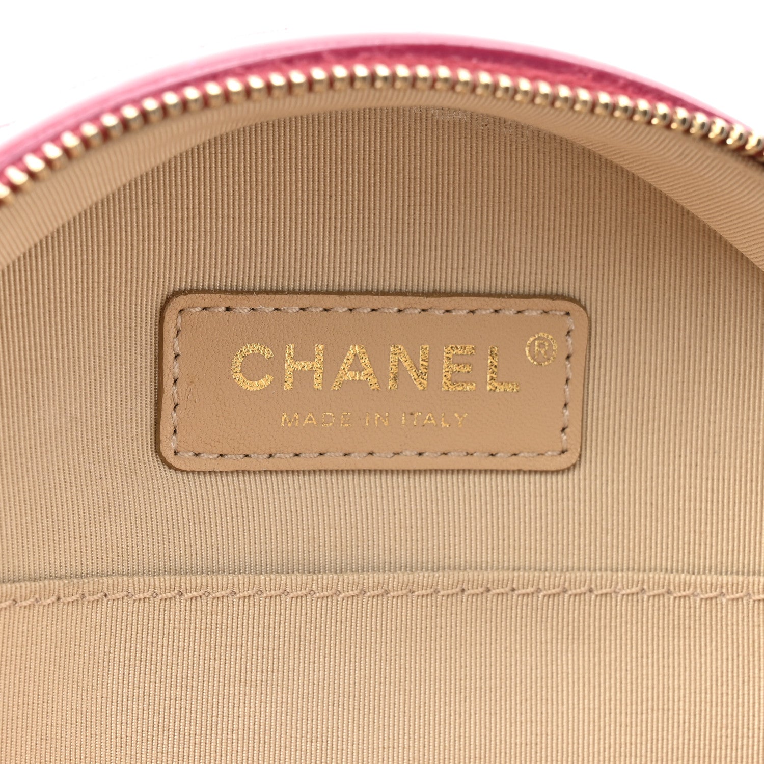 Chanel Glazed Calfskin Round As Earth Evening Bag Rouge