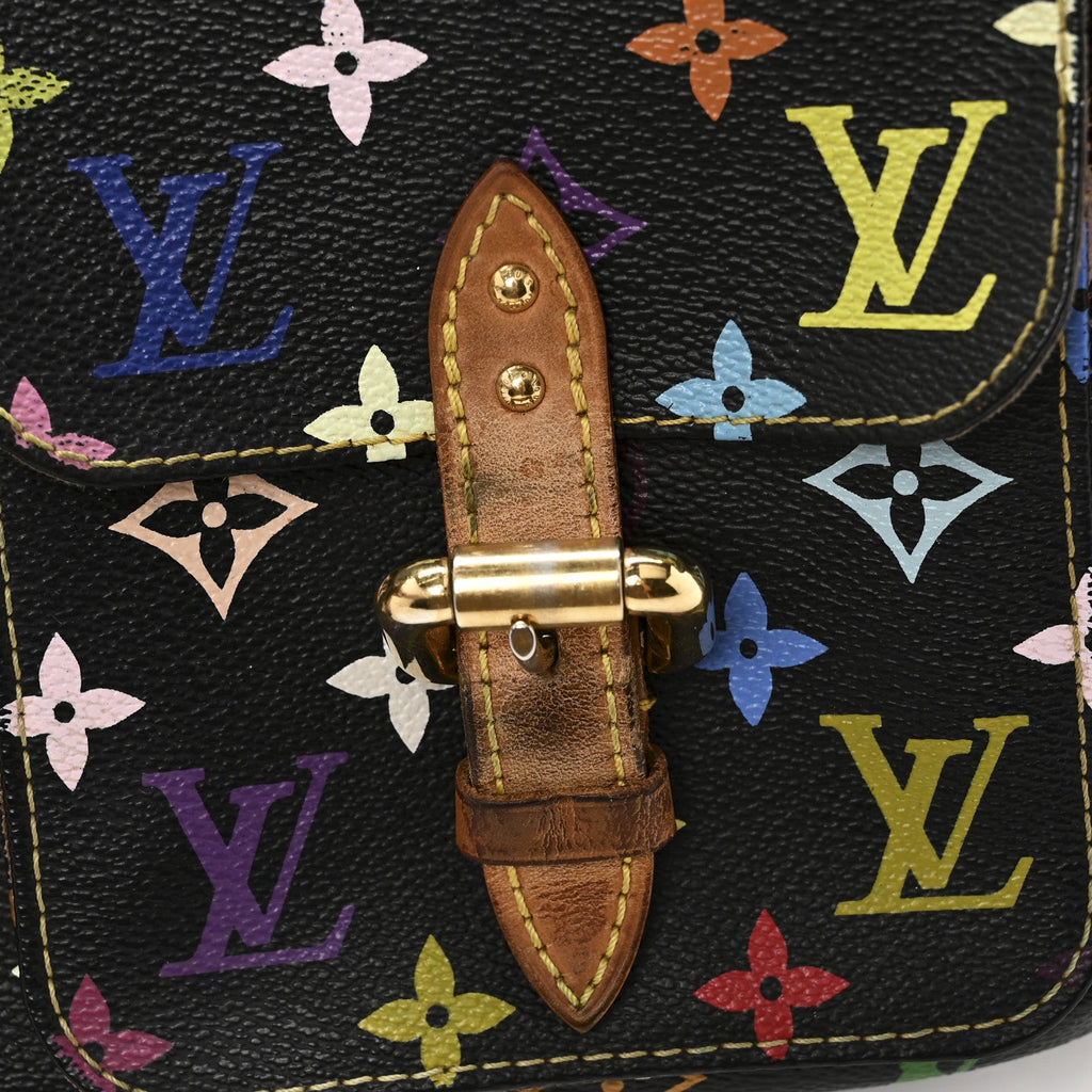Louis Vuitton Monogram Multicolor Lodge GM Black