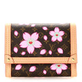Louis Vuitton LV X TM Monogram Cherry Blossom Victorine Wallet Sakura Brown