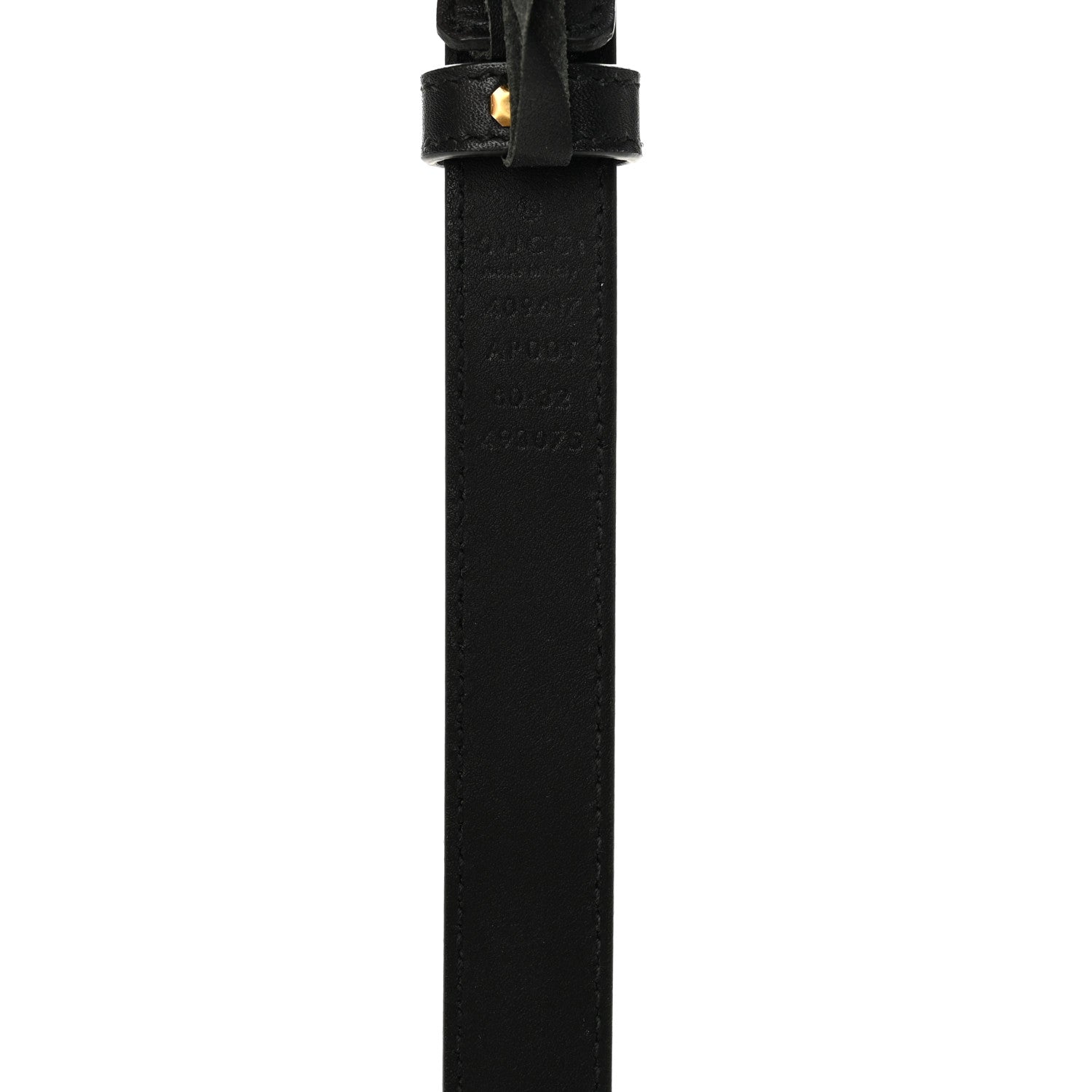 Gucci Calfskin Double G 20mm Belt 80 32 Black