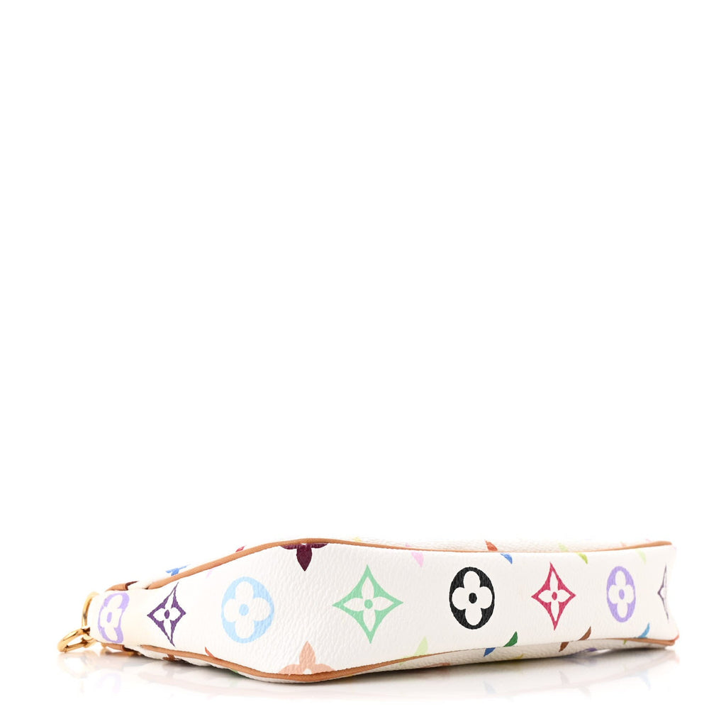 Louis Vuitton Monogram Multicolor Pochette Accessories White