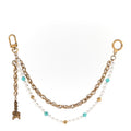 Louis Vuitton Chain Belt Pearls Bag Charm Gold
