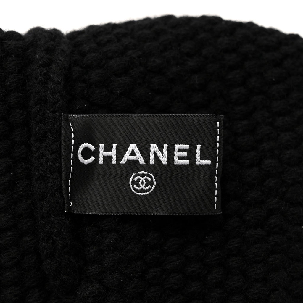 Cashmere CC Beanie Hat Black Pink