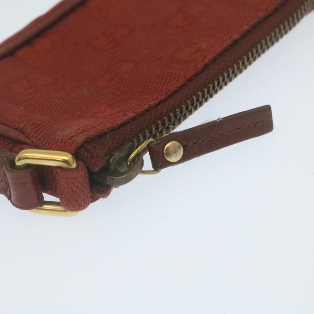 GUCCI GG Canvas Coin Purse Red  29473