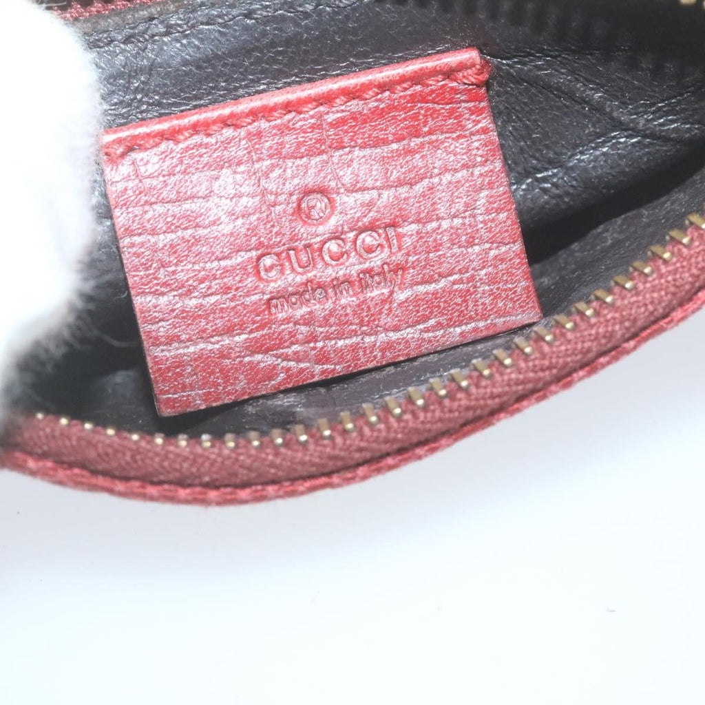 GUCCI GG Canvas Coin Purse Red  29473
