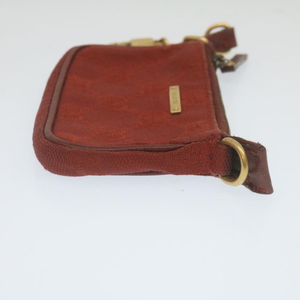 GUCCI GG Canvas Coin Purse Red  29473