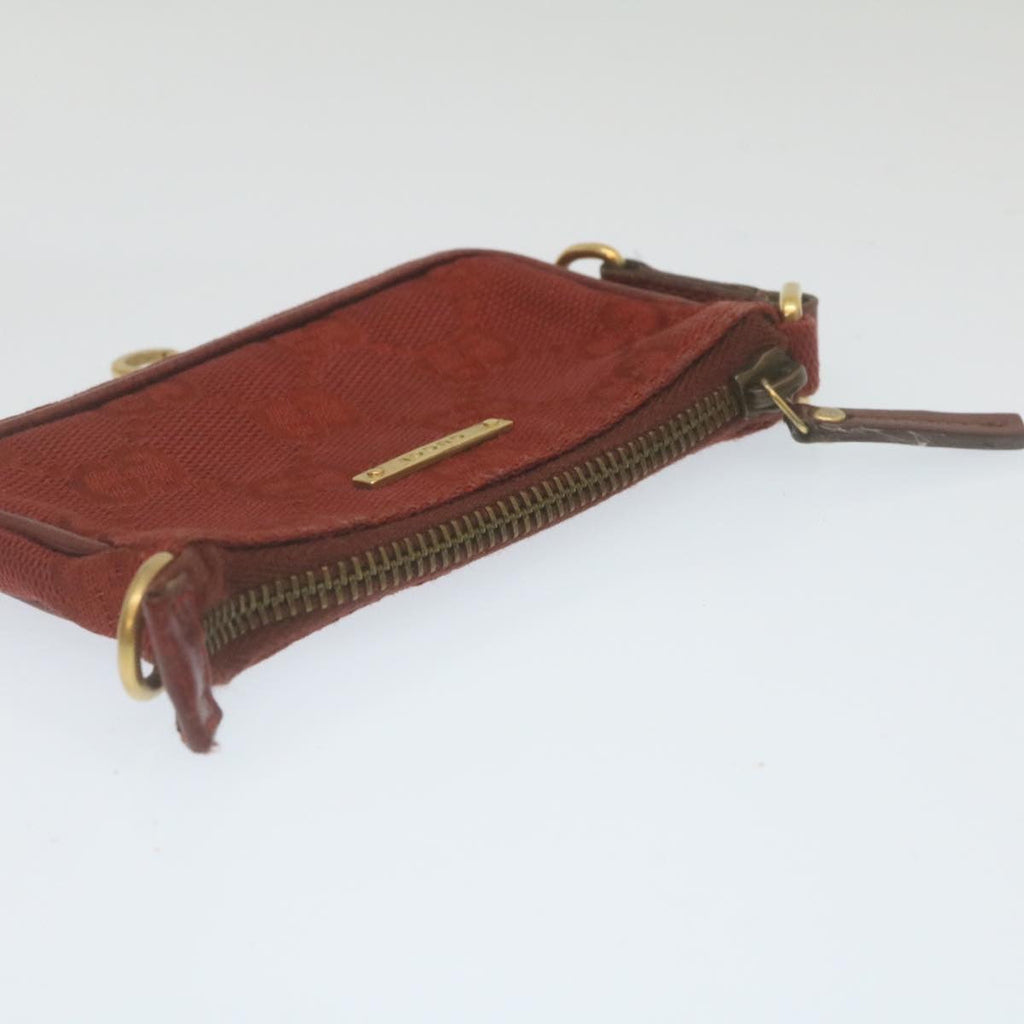 GUCCI GG Canvas Coin Purse Red  29473