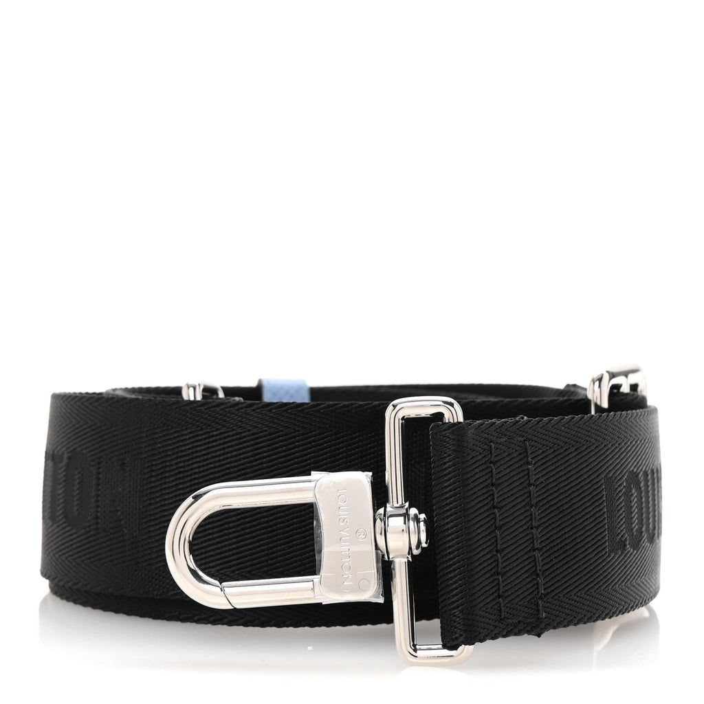 Louis Vuitton Nylon Alpha Messenger Strap Black Sky Blue