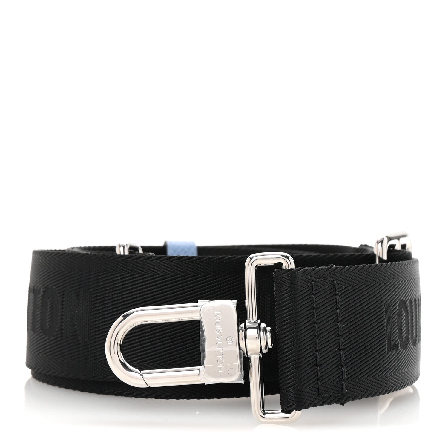 Louis Vuitton Nylon Alpha Messenger Strap Black Sky Blue