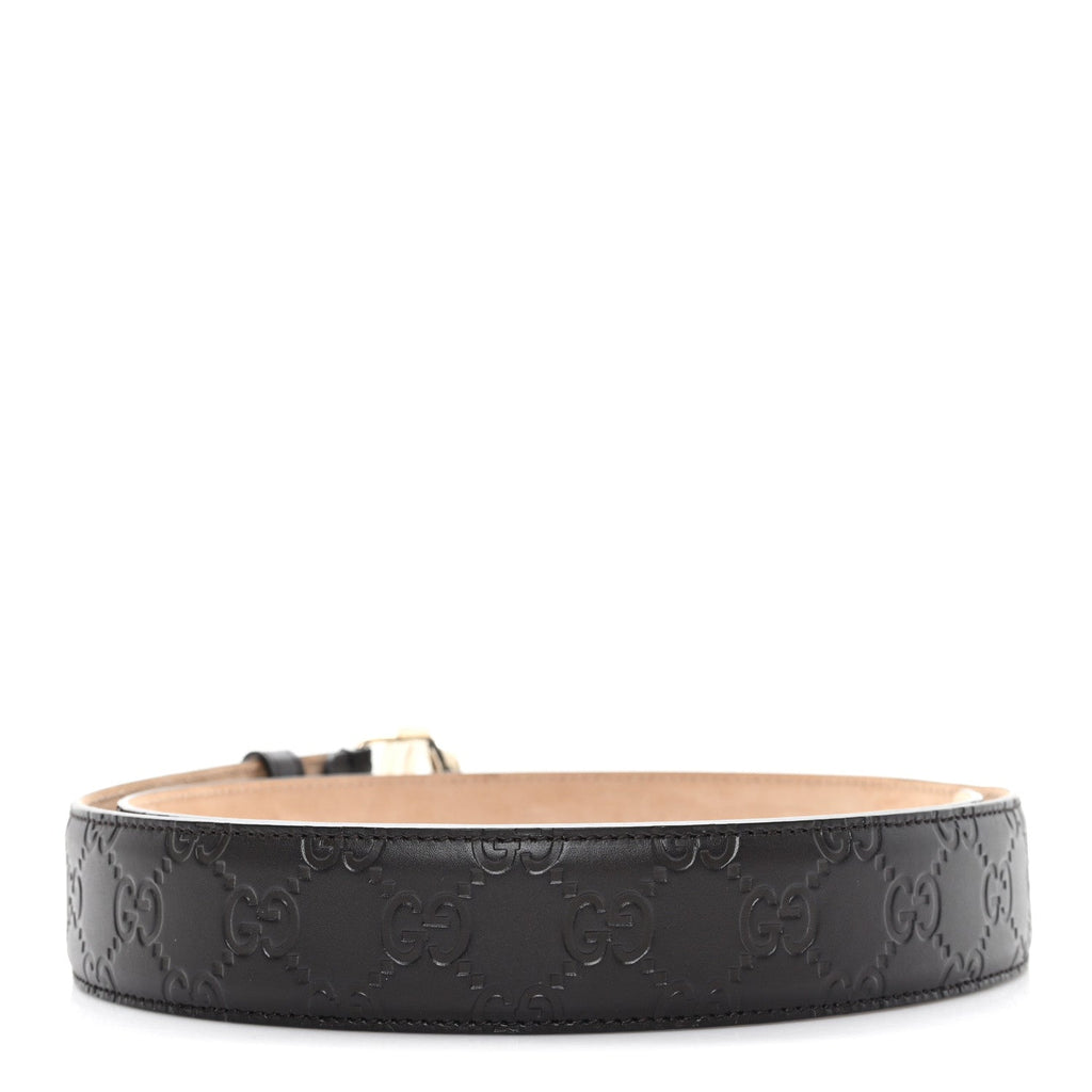Gucci Guccissima Signature Interlocking G 37mm Belt 95 38 Nut Brown