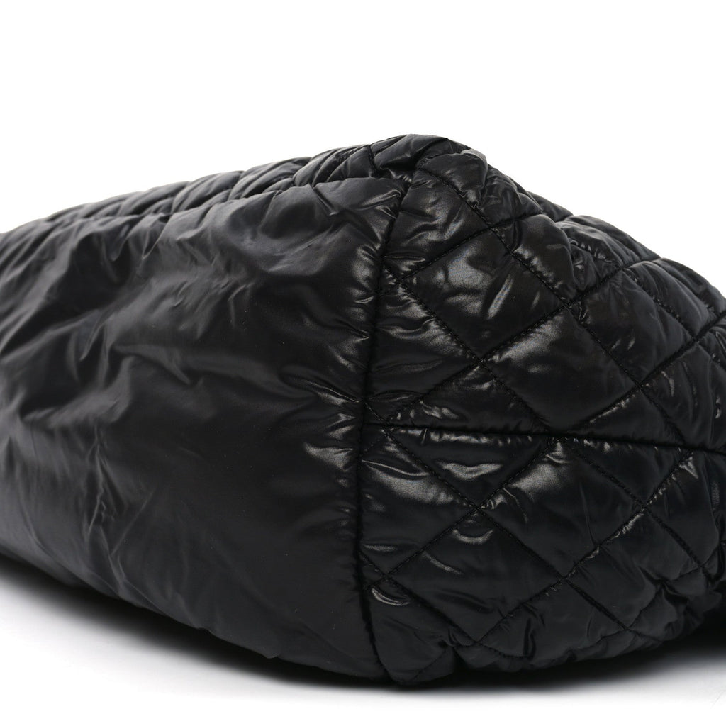 Chanel Nylon Quilted Large Coco Cocoon Tote Black