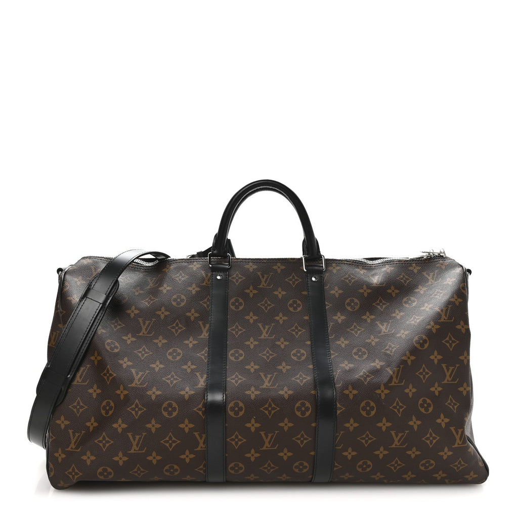 Louis Vuitton Monogram Macassar Keepall Bandouliere 55