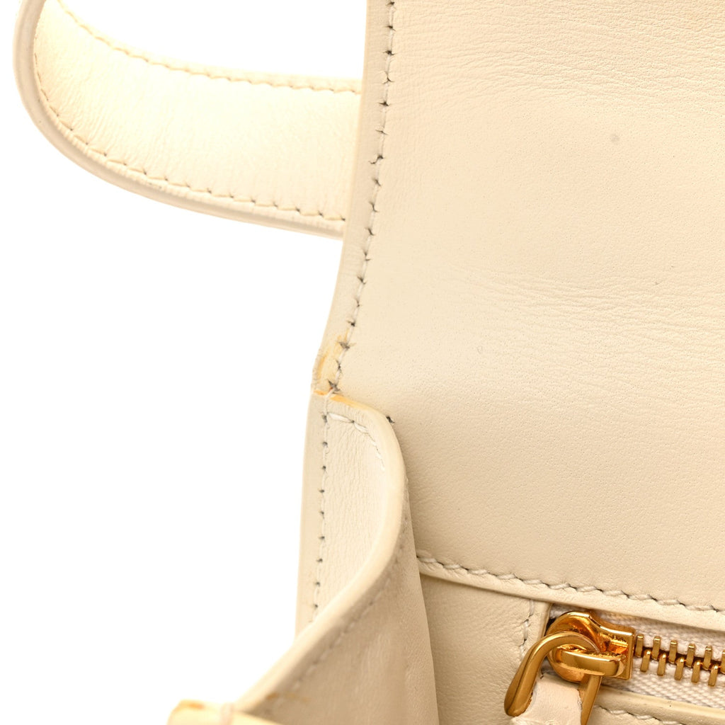Christian Dior Box Calfskin 30 Montaigne Flap Bag Latte