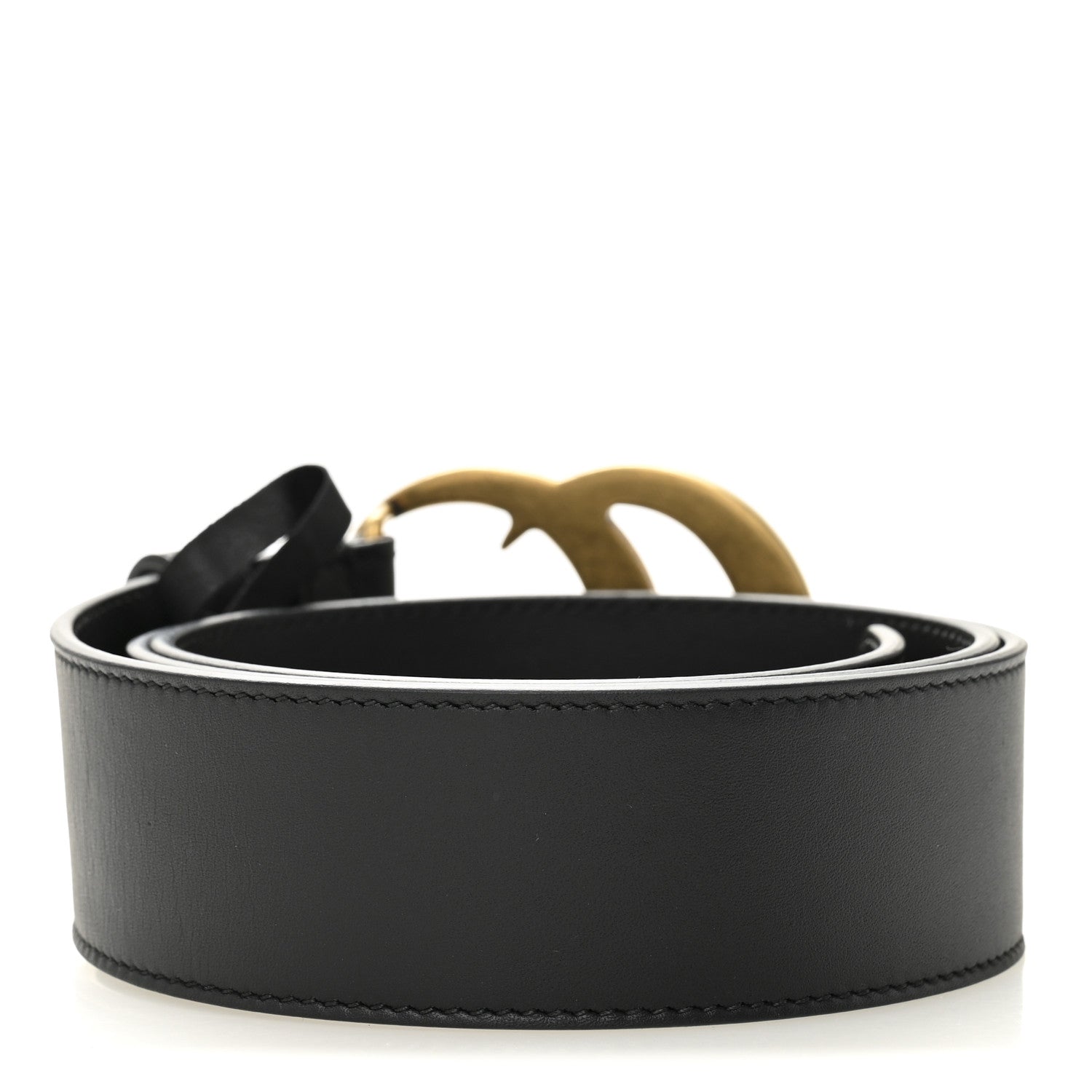 Gucci Calfskin Double G 40mm Belt 80 32 Black