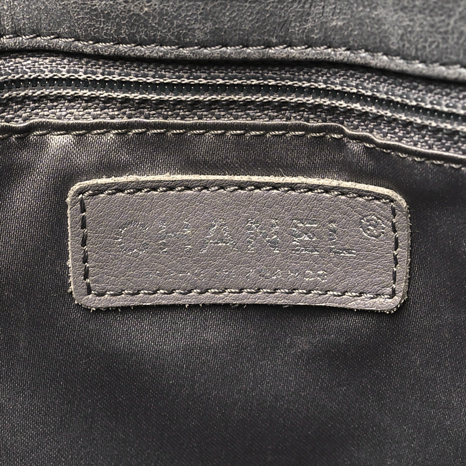 Chanel Vinyl Funny Tweed Patchwork Tote Grey