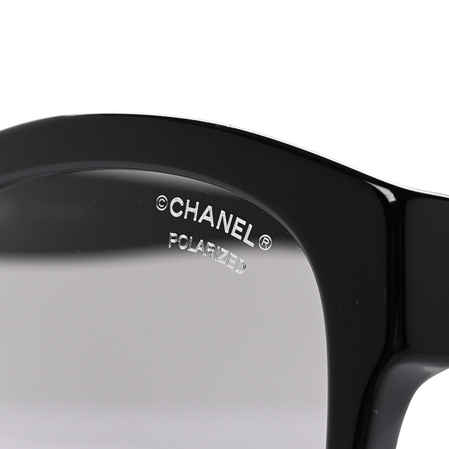 Acetate Pantos Logo Polarized Sunglasses 5458 Black