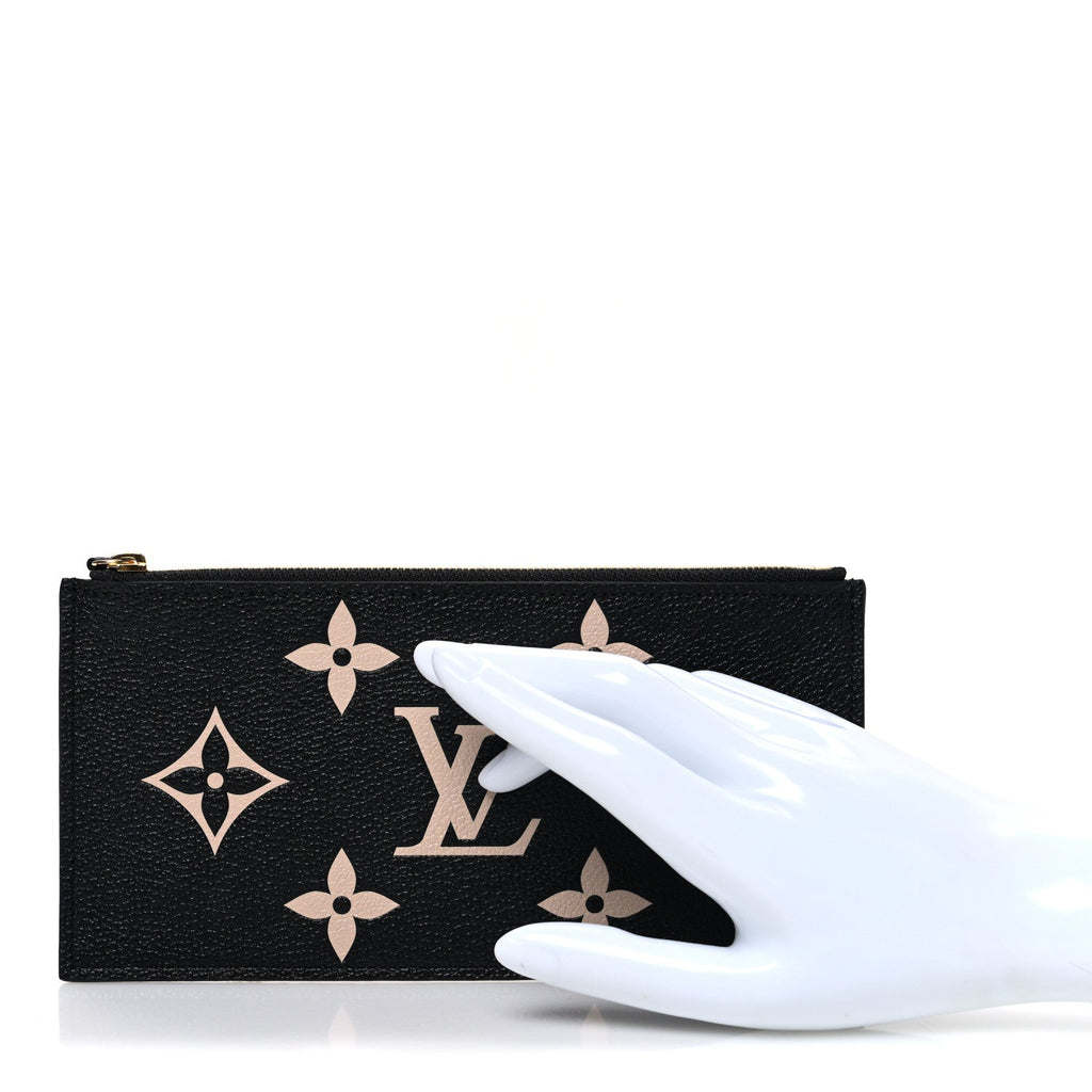 Louis Vuitton Empreinte Monogram Giant Crafty Pochette Felicie Zippered Insert Black