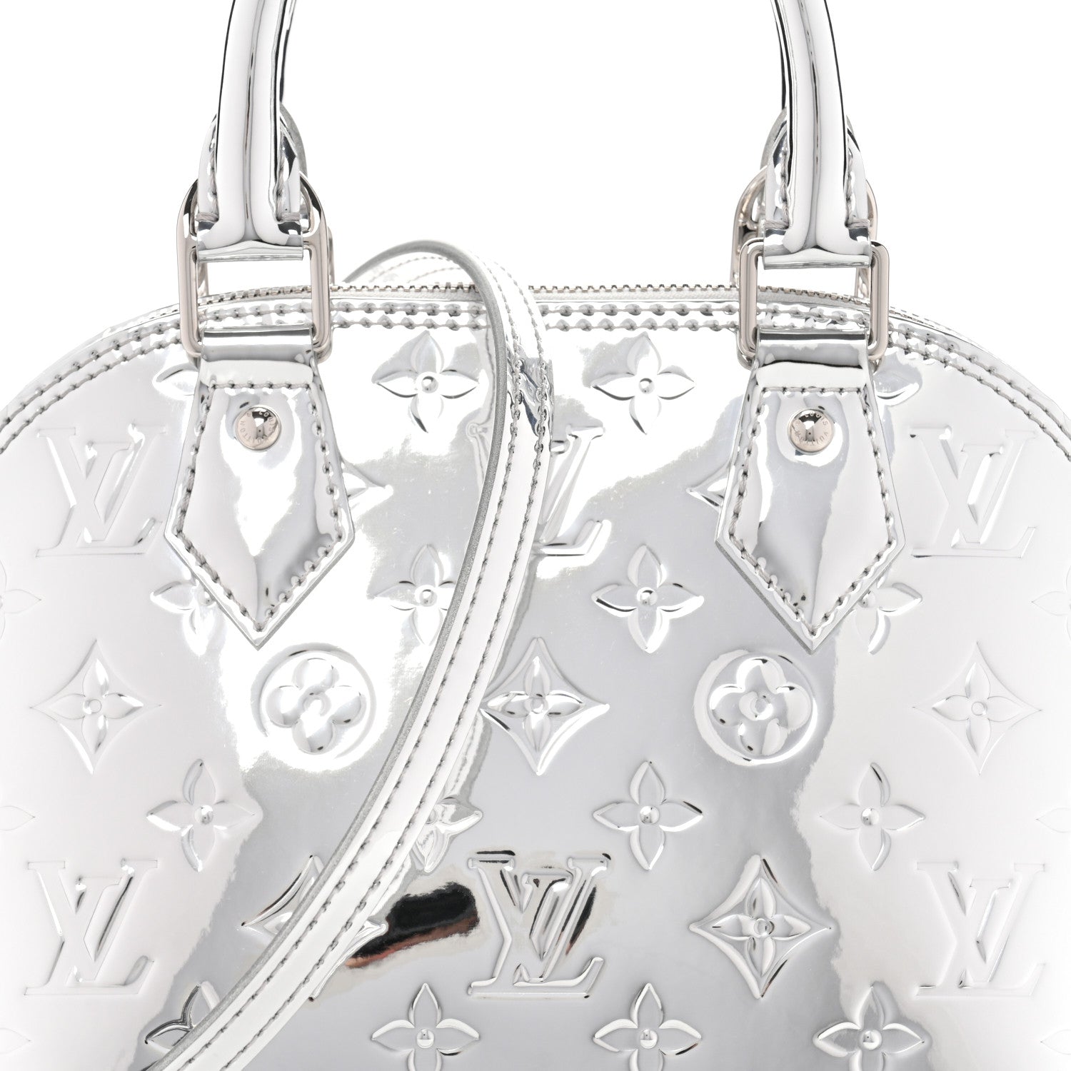 Louis Vuitton Monogram Miroir Alma BB Silver