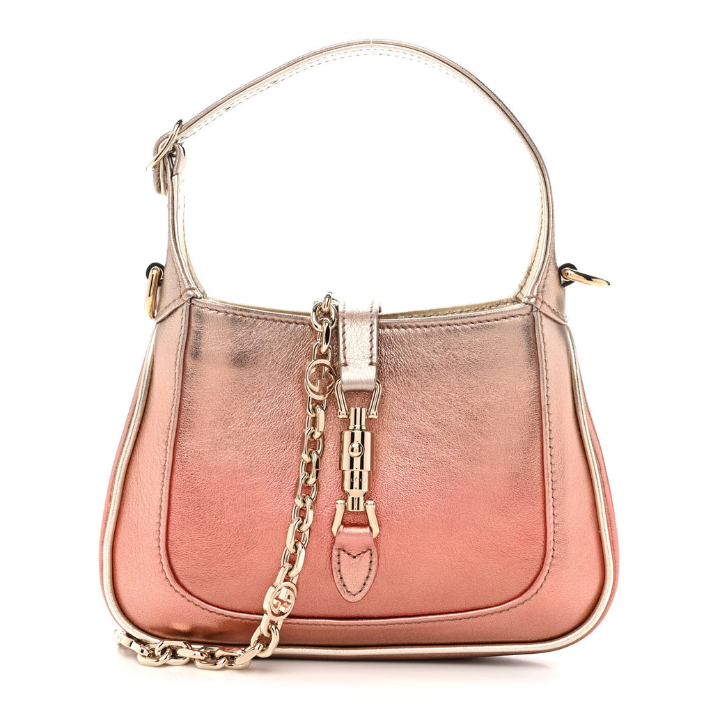 Gucci Metallic Faded Nappa Mini Jackie 1961 Copper
