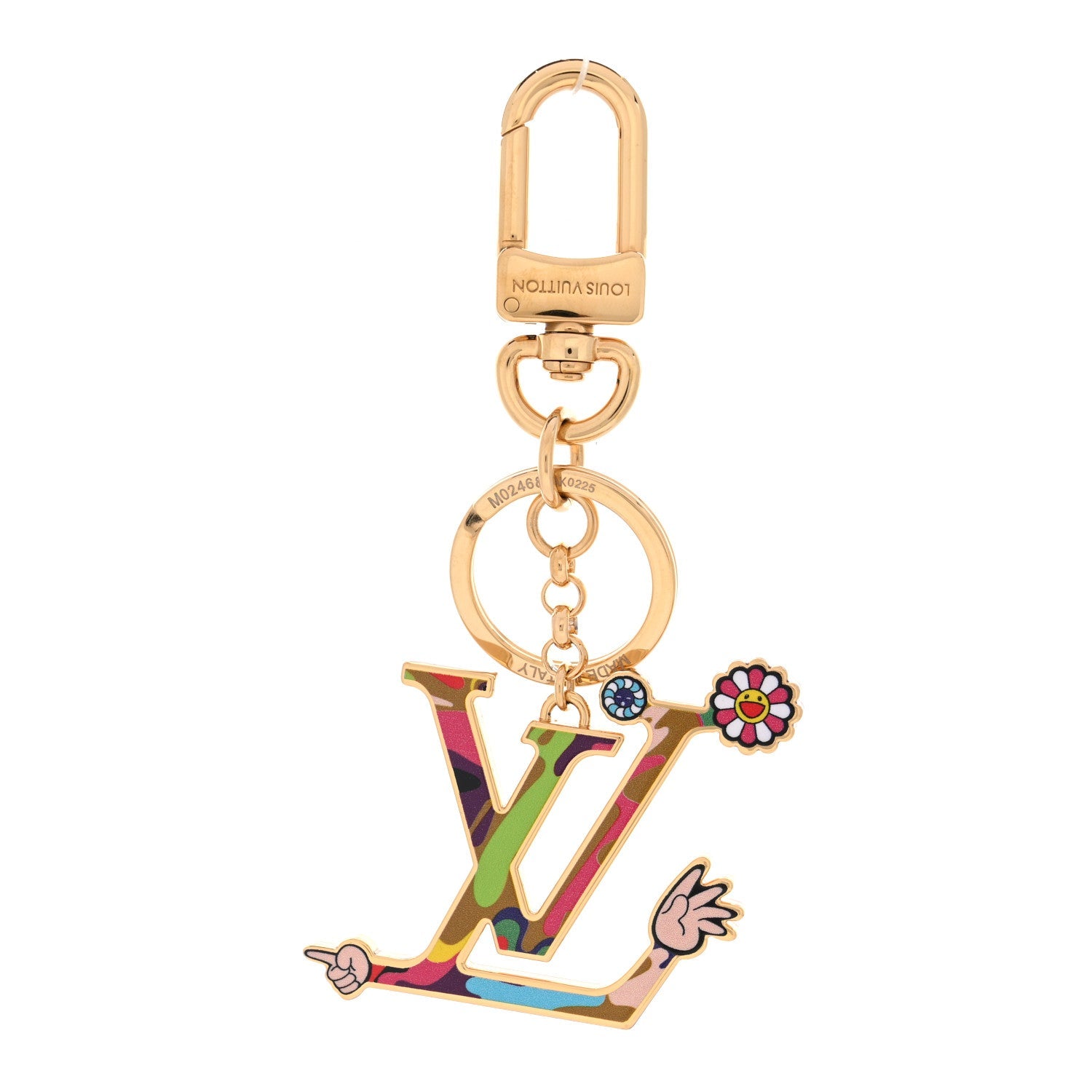 Louis Vuitton LV X TM Iconic Superflat Bag Charm Key Holder Multicolor