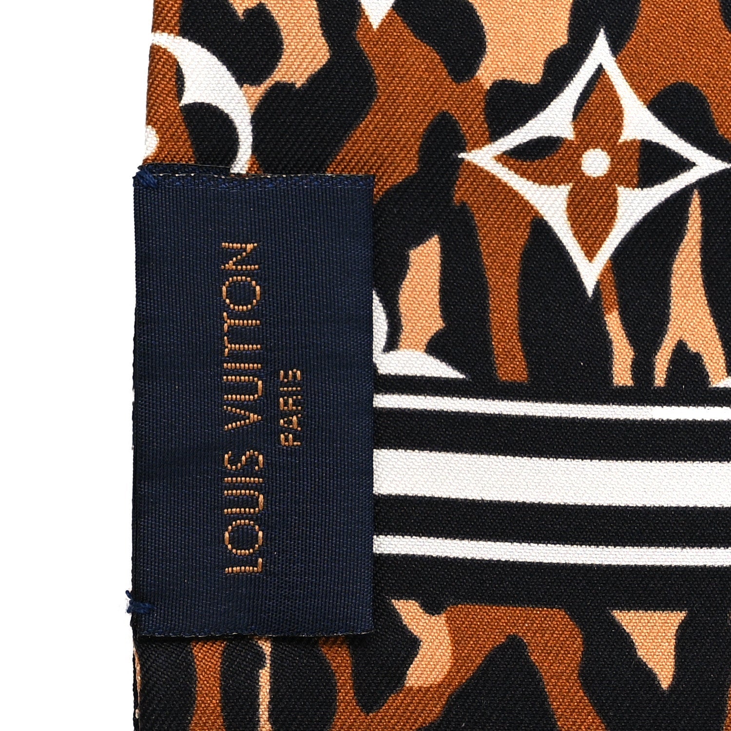 Louis Vuitton Silk Monogram Giant Jungle Bandeau Black