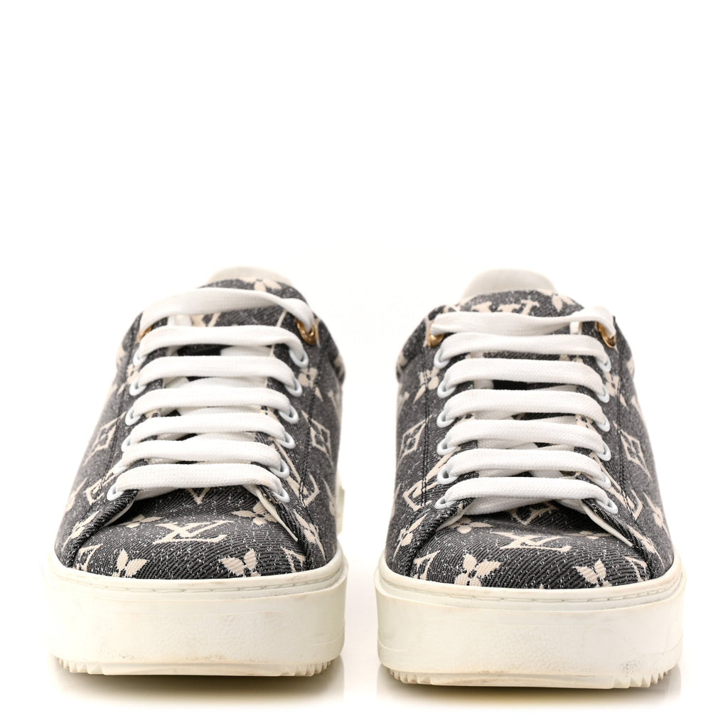 Louis Vuitton Denim Monogram Time Out Sneakers 39
