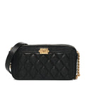 Chanel Caviar Quilted Small Boy Clutch With Chain Black