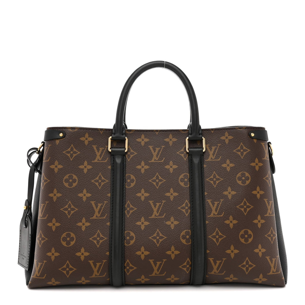 Louis Vuitton Monogram Soufflot MM Black
