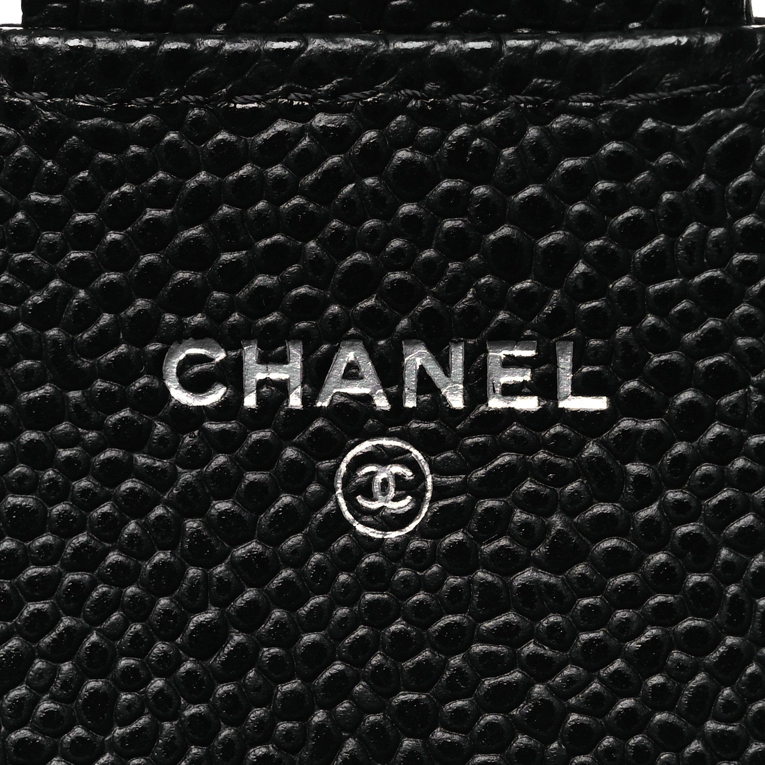 Caviar Quilted Large Gusset Flap Wallet Black