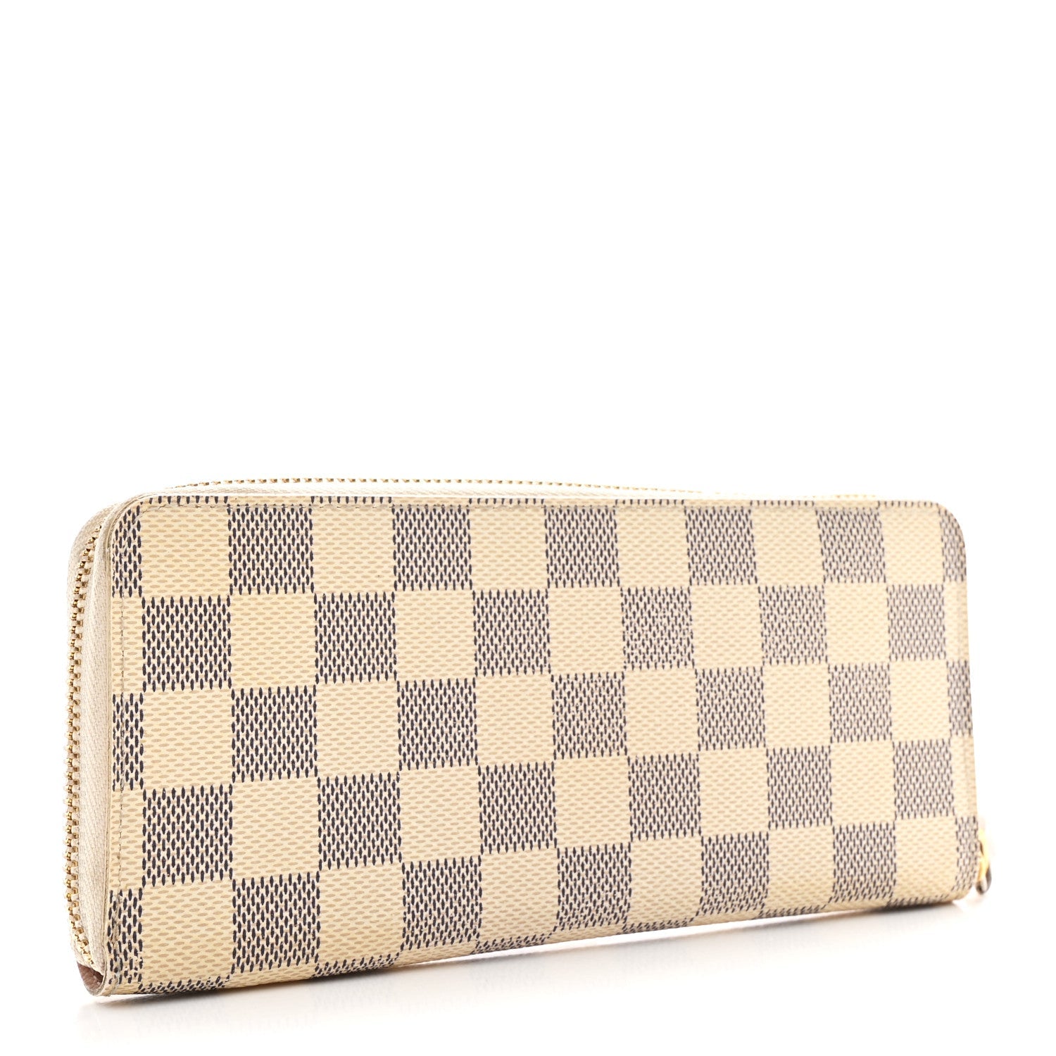 Louis Vuitton Damier Azur Clemence Wallet Rose Ballerine