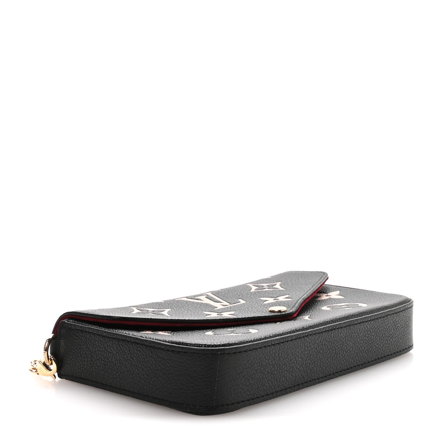 Louis Vuitton Empreinte Monogram Giant Felicie Pochette Black Beige
