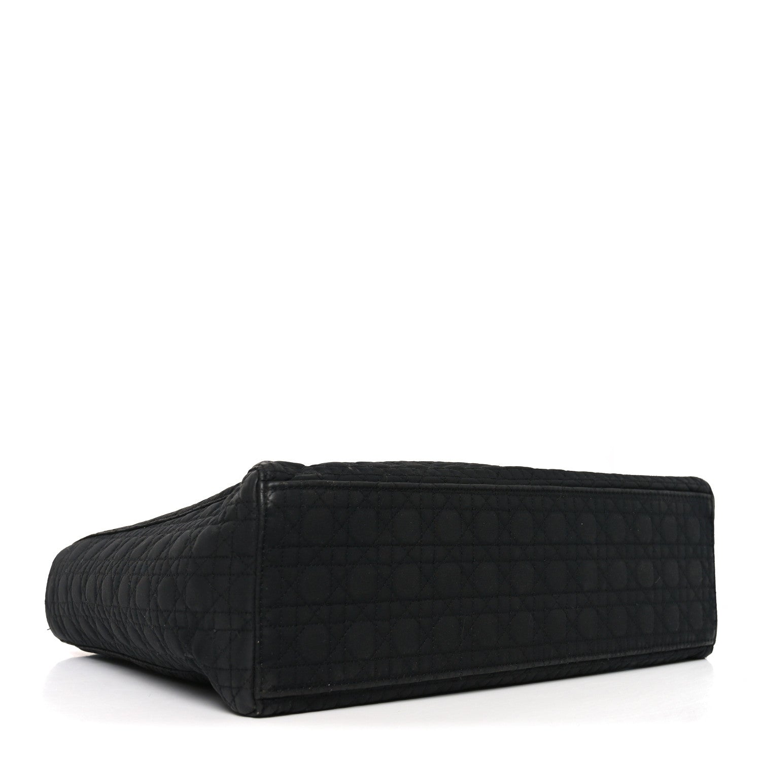 Christian Dior Nylon Cannage Large Lady Dior Black